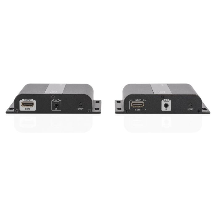 Digitus Extender Set HDMI 4K por IP Cat5/5e/6/7 Negro, Extensor de Señal AV hasta 120m Cableado, Transmisor y Receptor para Alta Definición 2