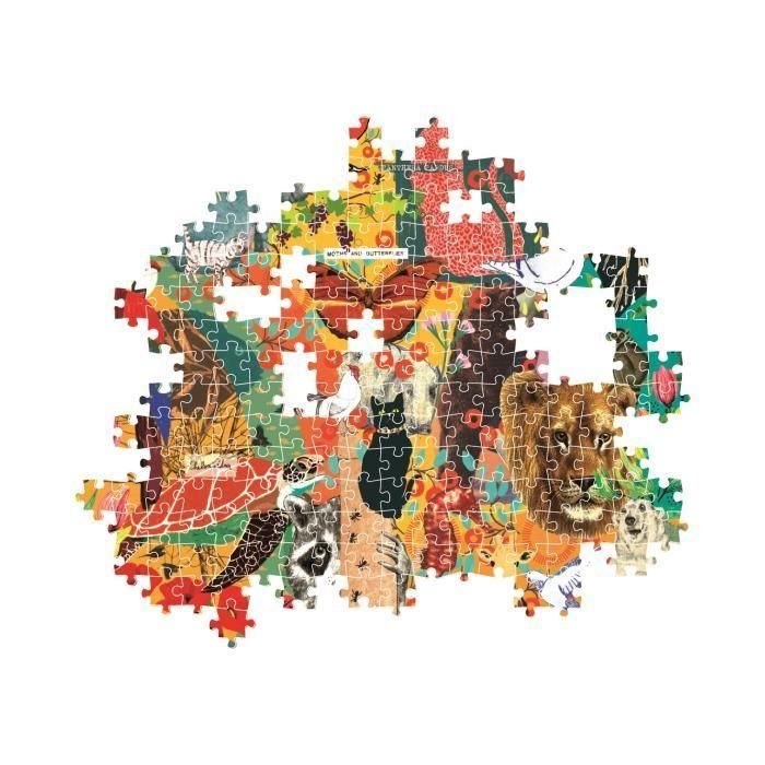 CLEMENTONI - Compacto 1000 piezas - Más es más - Animales y botánica 2 CLEMENTONI - Compacto 1000 piezas - Más es más - Animales y botánica 2