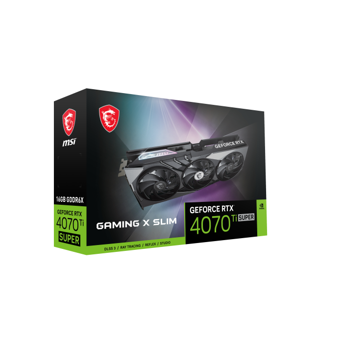 MSI GAMING GeForce RTX 4070 Ti SUPER 16G X SLIM NVIDIA 16 GB GDDR6X 10