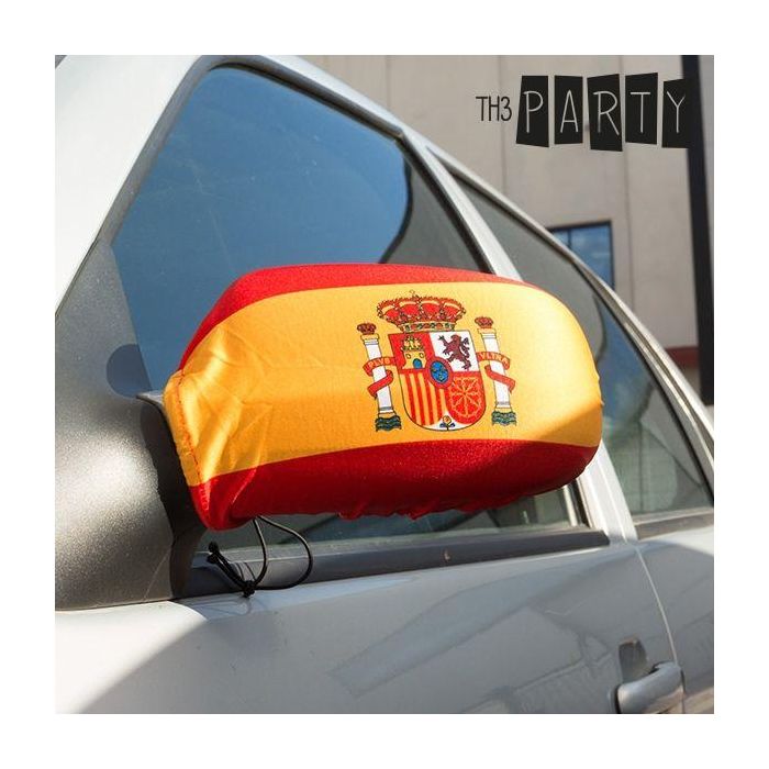 Fundas para Espejos Retrovisores Bandera de España Th3 Party (pack de 2) 0 Fundas para Espejos Retrovisores Bandera de España Th3 Party (pack de 2) 0