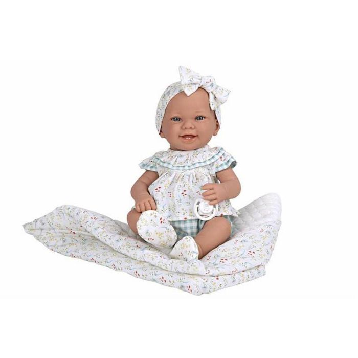 Muñecas Arias Muñeca Elegance Zoe Azul con Manta Cuerpo de Vinilo para Niña 42 cm 5