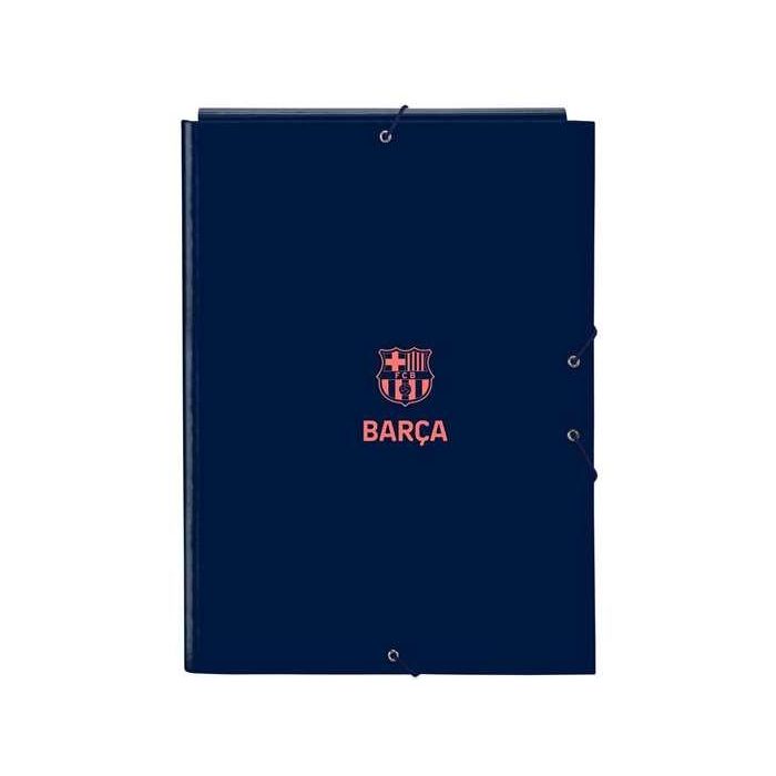 Carpeta folio 3 solapas f.c.barcelona 2ª equipacion 26x33,5x2,5cm