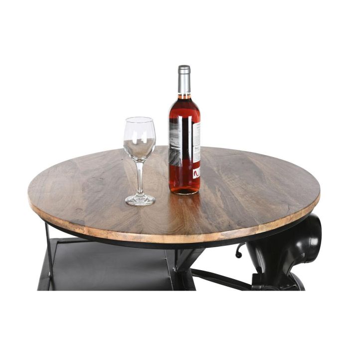 DKD Home Decor Mesa de Estilo Industrial Loft Hecha a Mano de Hierro y Madera de Mango Negro Marrón con 1 Estantería 72x110x116 cm 1 DKD Home Decor Mesa de Estilo Industrial Loft Hecha a Mano de Hierro y Madera de Mango Negro Marrón con 1 Estantería 72x110x116 cm 1
