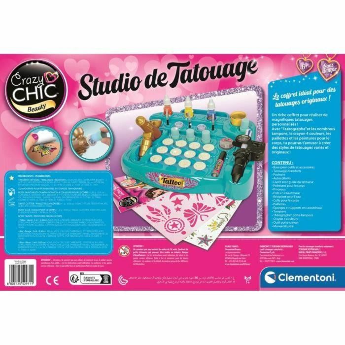 Juego de Manualidades Clementoni Studio Tatuajes Temporales 2