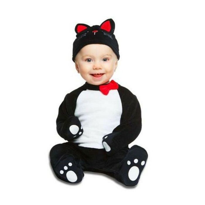 Disfraz bebé gatito negro cotton talla 12-24 meses Disfraz bebé gatito negro cotton talla 12-24 meses