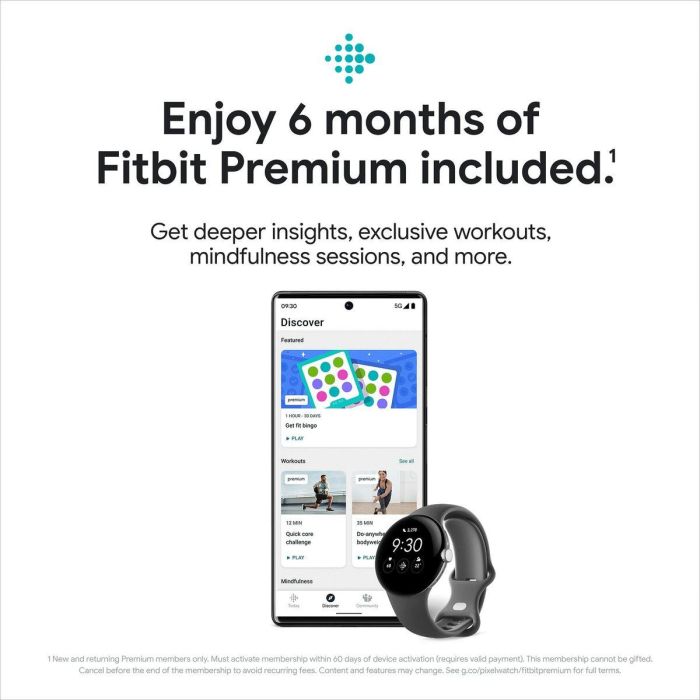 Google Pixel Watch 41mm polished silver stainless steel con correa charcoal active band 6 Google Pixel Watch 41mm polished silver stainless steel con correa charcoal active band 6
