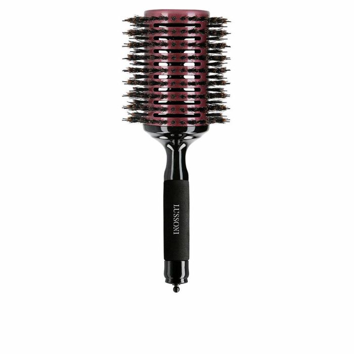 Lussoni Cepillo para Pelo Redondo NATURAL STYLE 65 mm. Cerdas Mixtas Jabalí y Nailon, Revestimiento Cerámico Ventilado para Brillo y Volumen
