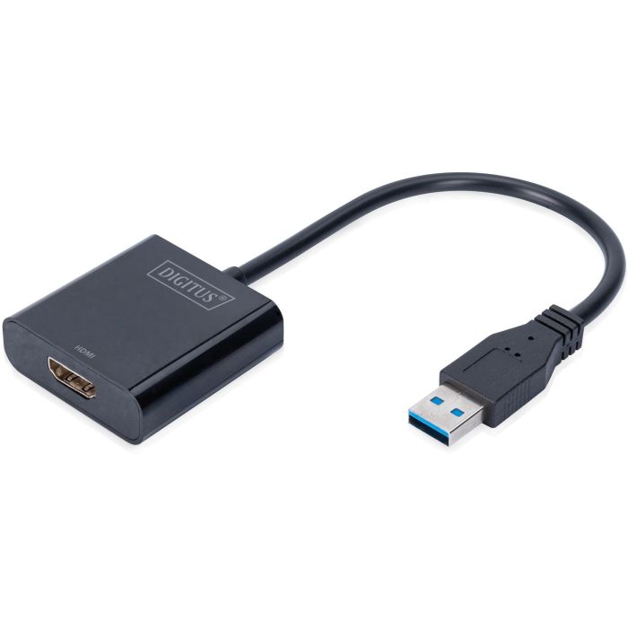 Digitus USB 3.0 to HDMI Adapter, 1080p Input USB, Output HDMI