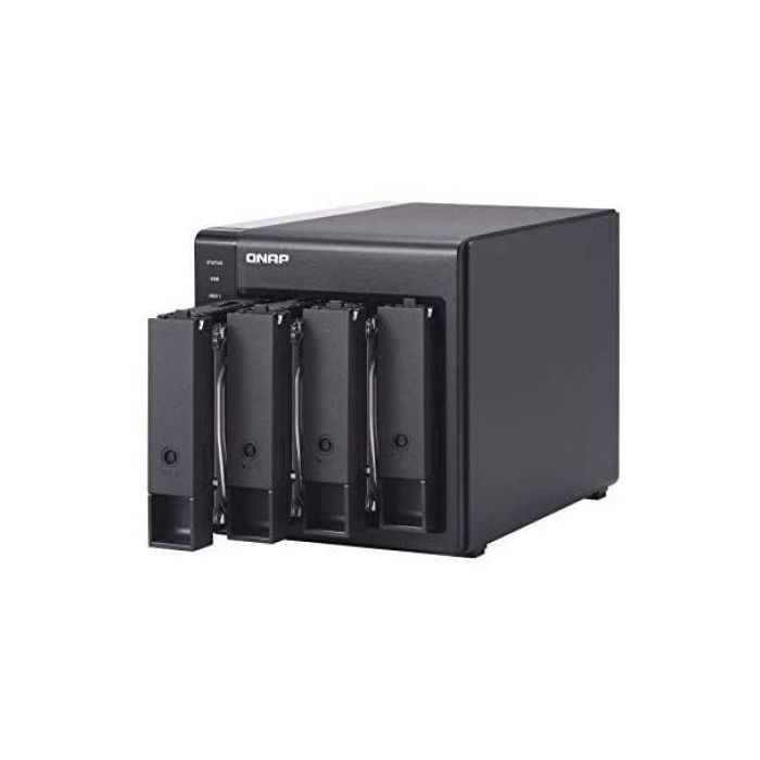 QNAP TR-004 Servidor de Almacenamiento (NAS) con 4 Bahías - Gabinete de Expansión USB 3.0 RAID