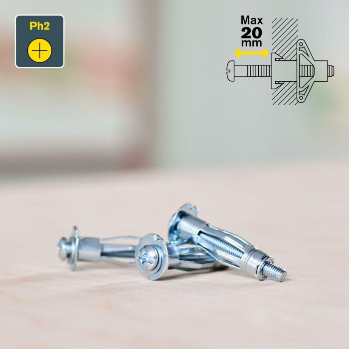 Rapid 5001549 Tapones de Expansión Metálicos Ø11x37 Tornillo M5x48 Paquete de 10 uds 6 Rapid 5001549 Tapones de Expansión Metálicos Ø11x37 Tornillo M5x48 Paquete de 10 uds 6