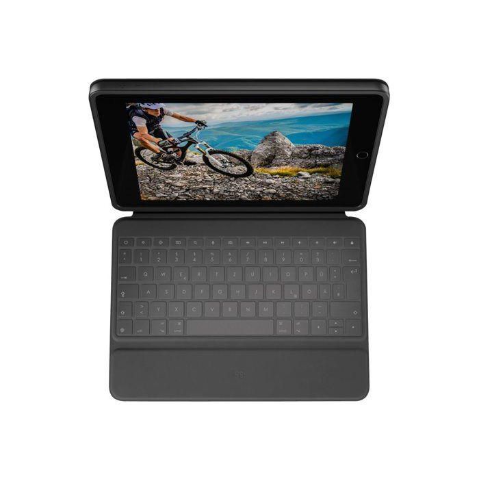 Funda con teclado ultraprotectora - LOGITECH - Rugged Folio - Para iPad (7.ª, 8.ª, 9.ª y 10.ª generación) - Color Oxford 1 Funda con teclado ultraprotectora - LOGITECH - Rugged Folio - Para iPad (7.ª, 8.ª, 9.ª y 10.ª generación) - Color Oxford 1