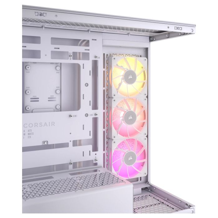 Corsair 3500X LINK RGB Caja Gaming Midi Tower ATX Blanco con Panel de Vidrio Templado 2