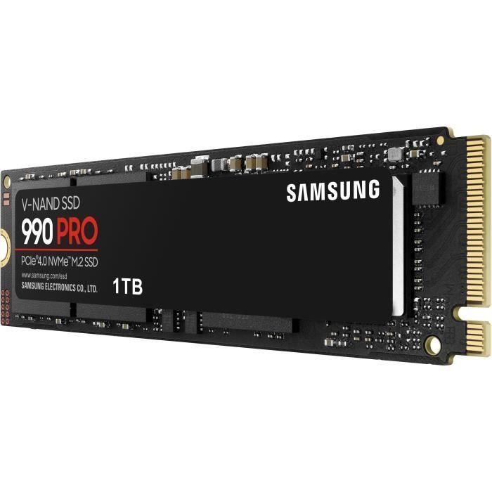 Disco SSD Samsung 990 PRO 1TB/ M.2 2280 PCIe 4.0/ Compatible con PS5 y PC/ Full Capacity 3