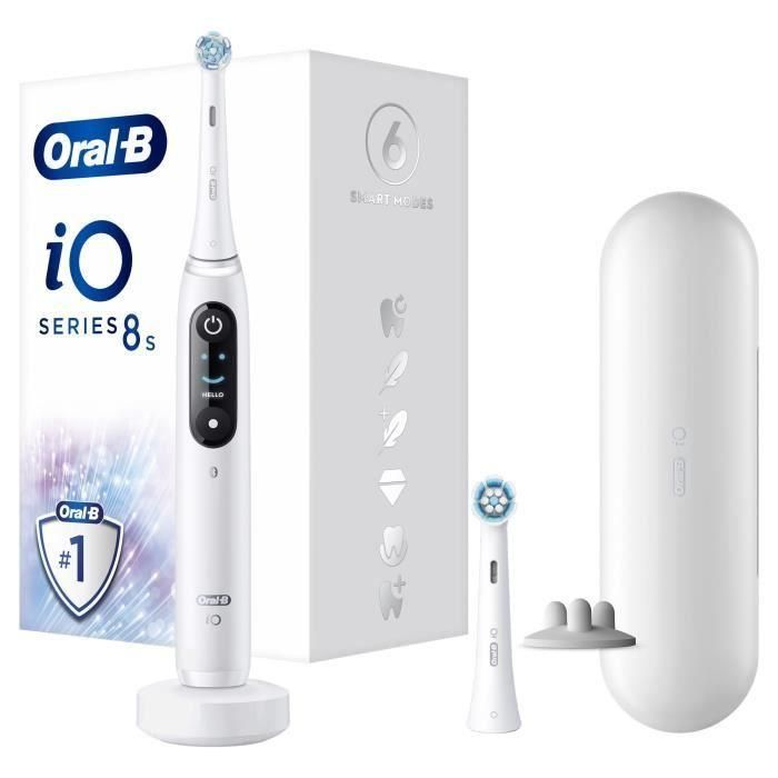 Cepillo de dientes eléctrico - Oral-B - iO 8N - Encías sensibles - 2 cabezales - 1 estuche de viaje 3 Cepillo de dientes eléctrico - Oral-B - iO 8N - Encías sensibles - 2 cabezales - 1 estuche de viaje 3