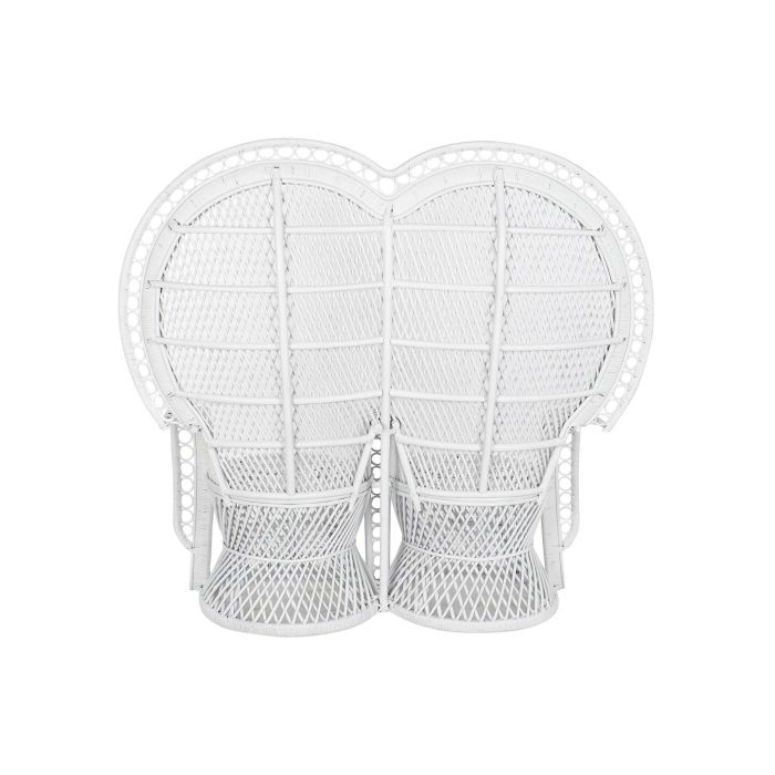 DKD Home Decor Sillón Balines Blanco Ratán 68 x 145.5 x 157 cm 5