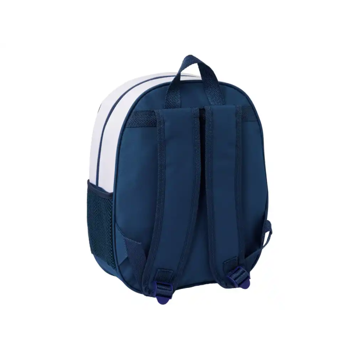 Safta Mochila 3D Real Madrid con diseño frontal termoconformado y bolsillo lateral 1