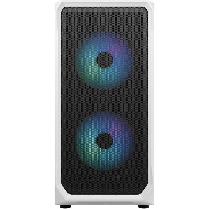 Fractal Design Torre PC Focus 2 RGB Blanca | ATX, Micro ATX, Mini-ITX | Vidrio Templado, Filtro Anti-Polvo, USB 3.2 1