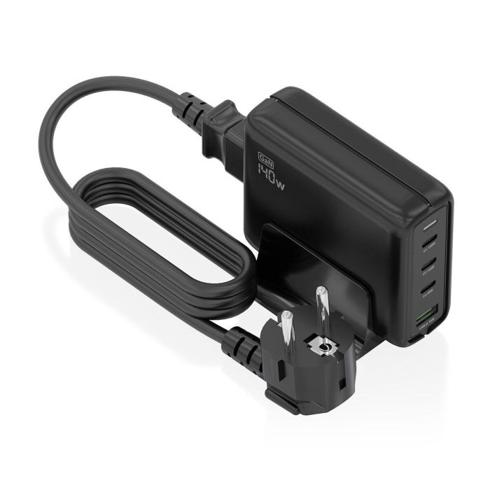 AISENS ASCH-140W4P056-BK Cargador de Sobremesa GaN 140W USB-C PD3.1 4 Puertos Carga Rápida Universal para Portátil y Móvil 5 AISENS ASCH-140W4P056-BK Cargador de Sobremesa GaN 140W USB-C PD3.1 4 Puertos Carga Rápida Universal para Portátil y Móvil 5