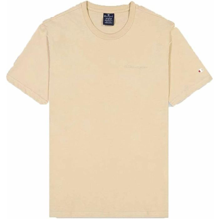 Camiseta de Manga Corta Hombre Champion Crewneck Beige S 1 Camiseta de Manga Corta Hombre Champion Crewneck Beige S 1