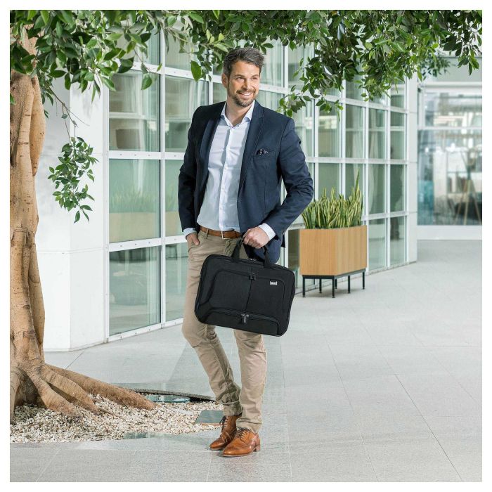 DICOTA Eco Top Traveller PRO Maletín Toploader para portátil de 14.1" Fabricado con Materiales Reciclados 9