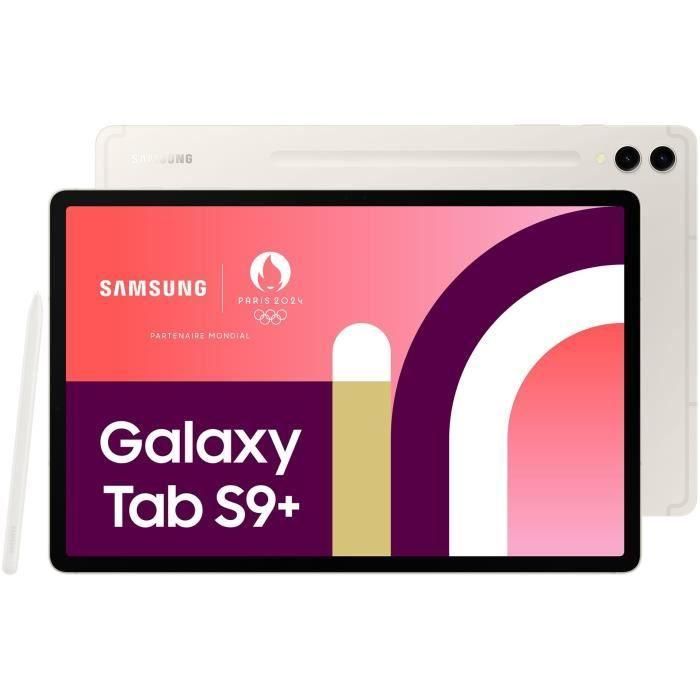 Tablet Táctil - SAMSUNG - Galaxy Tab S9+ - 12.4 - RAM 12GB - 256 GB - Crema - S Pen incluido