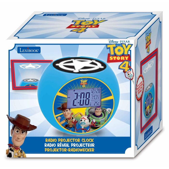 Reloj Despertador Proyector Radio Toy Story Disney Pixar 3
