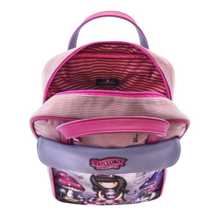 Mochila Gorjuss Cheshire cat Rosa Morado (27 x 10 x 37 cm) 3 Mochila Gorjuss Cheshire cat Rosa Morado (27 x 10 x 37 cm) 3