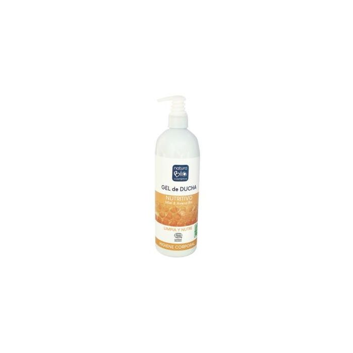 NATURABIO COSMETICS Gel Ducha Nutritivo Miel-Avena 740ml Bio Certificado Ecocert para Piel