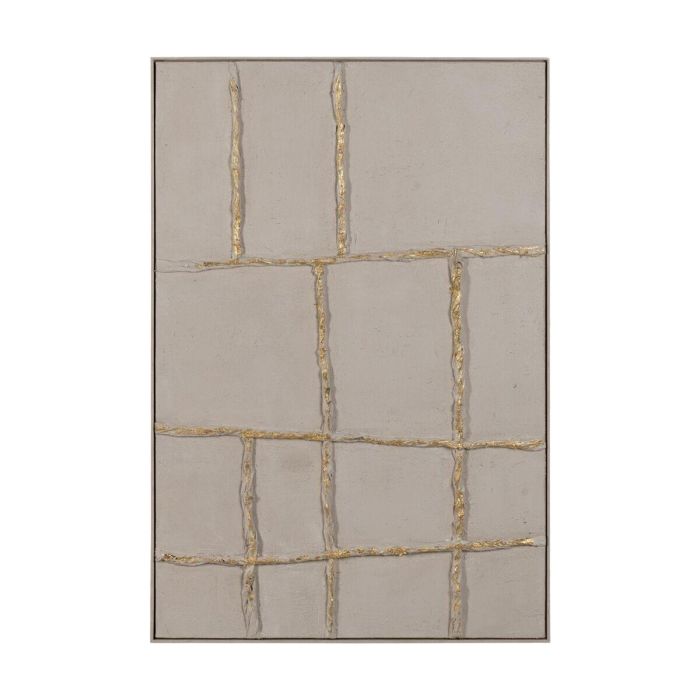 Cuadro Beige Dorado 80 x 3,5 x 80 cm 1