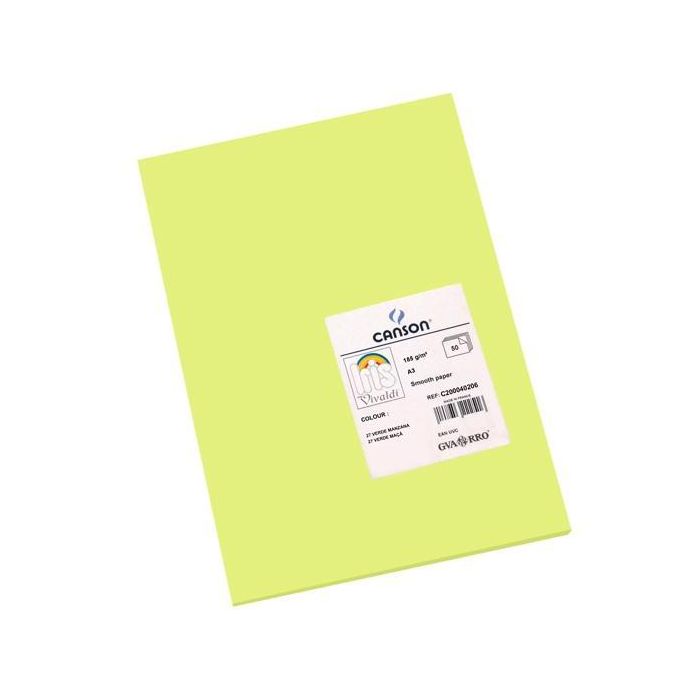 Iris Cartulina 297x420 mm 185 gr Verde Manzana -50U- Iris Cartulina 297x420 mm 185 gr Verde Manzana -50U-