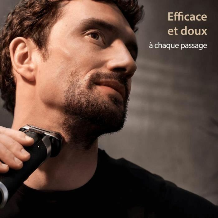 Braun Recortadora de Barba Series 9 Pro+ 9515s Wet/Dry Inalámbrica, 60 min Autonomía, Carga Rápida, Estuche de Viaje Metálico 1