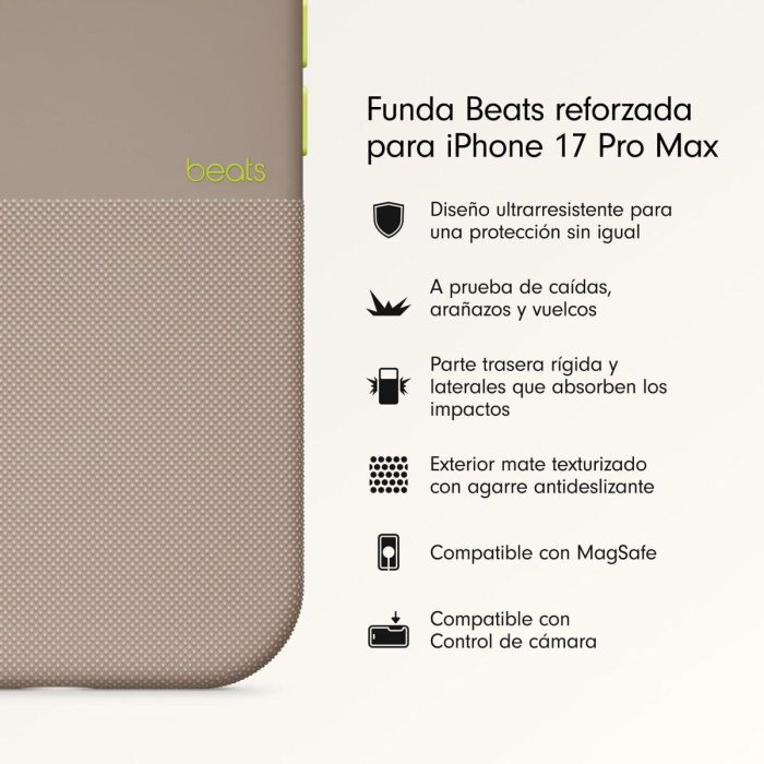 Funda para Móvil Beats iPhone 17 Gris Apple 8