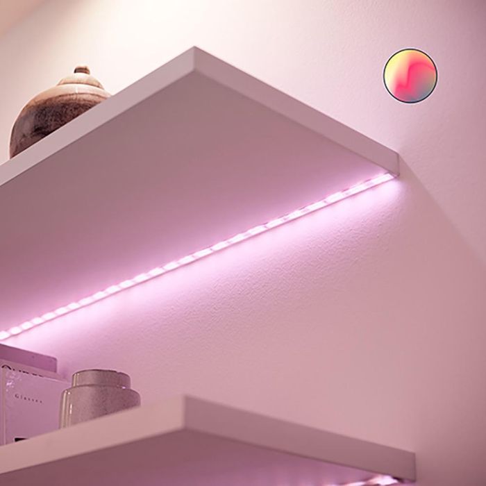 Philips Tira de LED 2m 1.600lm StarterKit Wiz, Control por Voz y App, RGB, 16 Millones de Colores, WiFi y Bluetooth 2 Philips Tira de LED 2m 1.600lm StarterKit Wiz, Control por Voz y App, RGB, 16 Millones de Colores, WiFi y Bluetooth 2
