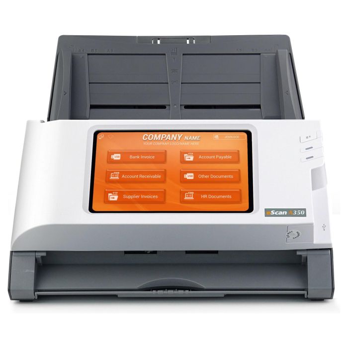 Plustek A350 Enterprise Scanner Documentos A3, 600x600 DPI, Escaneo Dúplex, Pantalla Táctil 7" 4