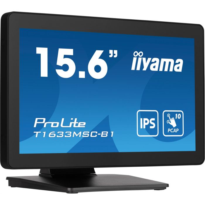 iiyama T1633MSC-B1 - Monitor Táctil 39.5cm (15.6") M-Touch 16:9 con HDMI, DisplayPort y USB