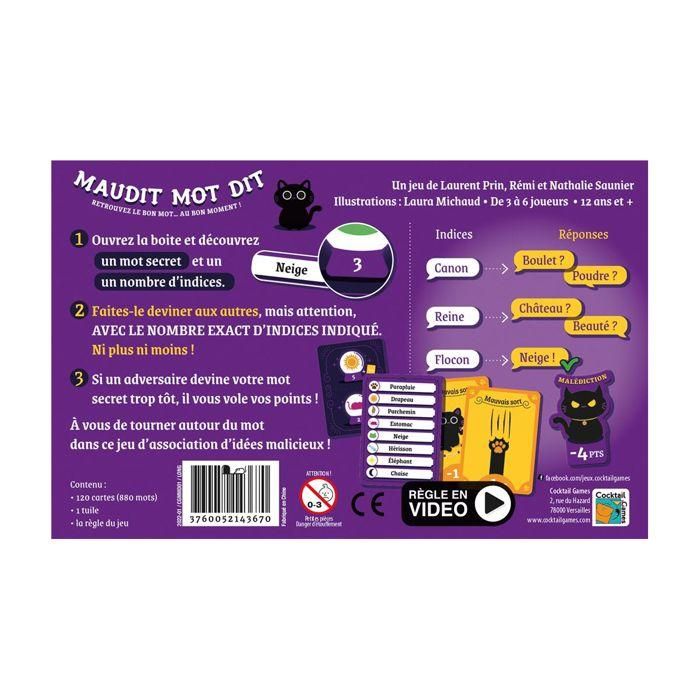 Asmodee COC3760052143670 Cursed Word Dice - Juego de Mesa 1 Asmodee COC3760052143670 Cursed Word Dice - Juego de Mesa 1