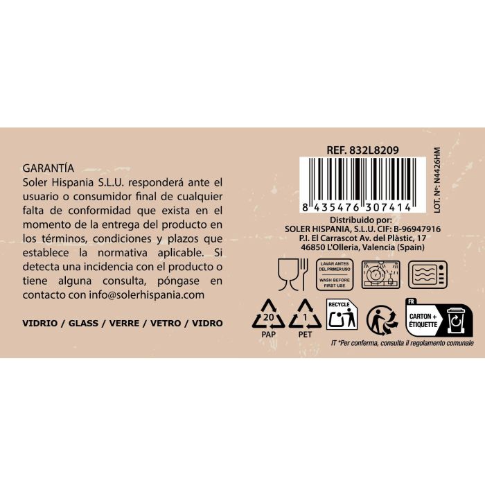 La Mediterranea Set 4 Vasos Keros 270 cc 10 La Mediterranea Set 4 Vasos Keros 270 cc 10