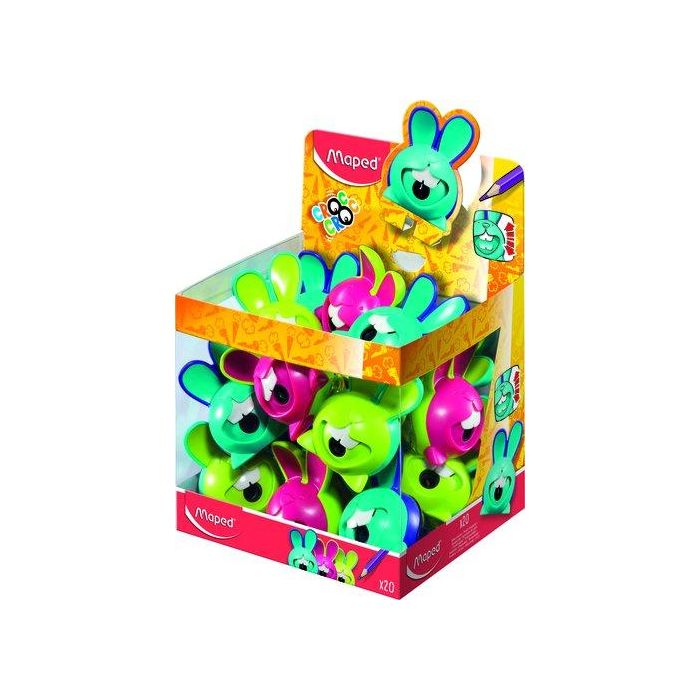 Afilalapiz Maped Croc-Croc Innovation 1 Orificio Expositor De 20