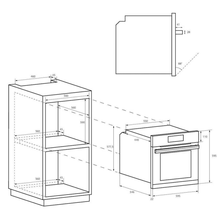 Horno Candy FIDCP X625 L 2400 W 70 L 9