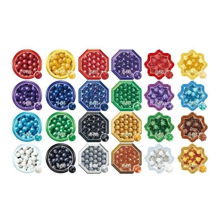 Aquabeads AQU5054131319956 Recarga de Perlas de Colores para Crear Diseños y Figuras Originales que se Pegan con Agua 1