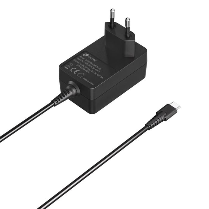 Leotec LENCSHOMETC45 Cargador Universal USB-C 45W Power Delivery 3.0 Carga Rápida para Portátiles y Móviles Negro 1