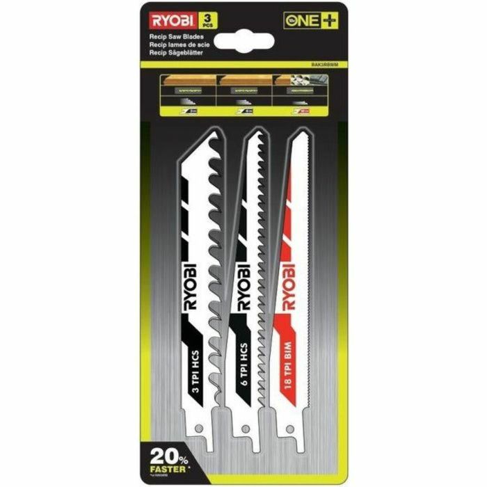 RYOBI Blister 3 cuchillas sable sierra universal