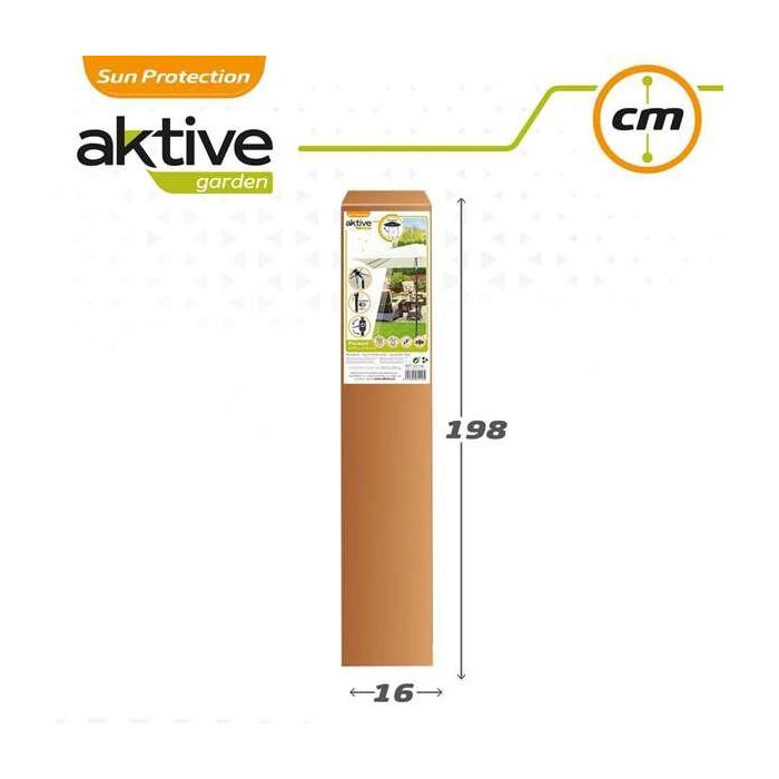 Parasol Aktive Crema Aluminio Acero 270 x 270 cm 2 Parasol Aktive Crema Aluminio Acero 270 x 270 cm 2