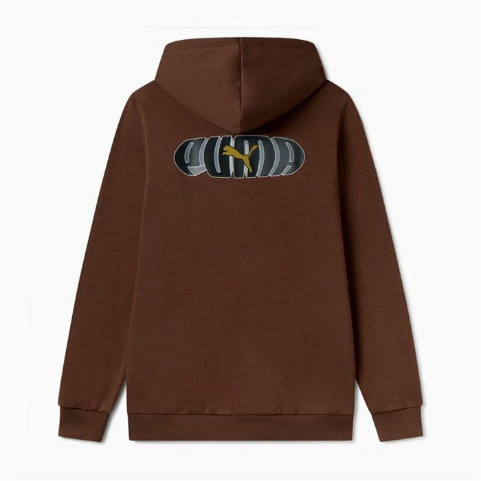 Sudadera con Capucha Hombre Puma Essentials+ Graphic Marrón 1