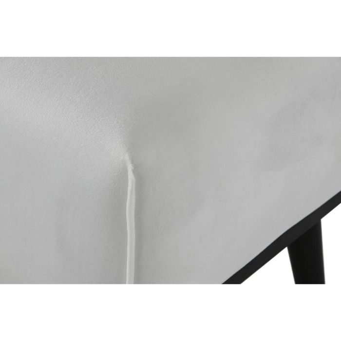 DKD Home Decor Descalzadora Asiento Banco Blanco y Negro de Poliéster Desmontable, 70x50x42 cm, con Altura de Asiento 42 cm 1 DKD Home Decor Descalzadora Asiento Banco Blanco y Negro de Poliéster Desmontable, 70x50x42 cm, con Altura de Asiento 42 cm 1