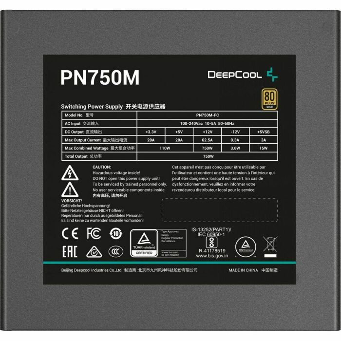 Fuente Alimentacion Deepcool Pn750 - M Gaming Atx 8 Fuente Alimentacion Deepcool Pn750 - M Gaming Atx 8