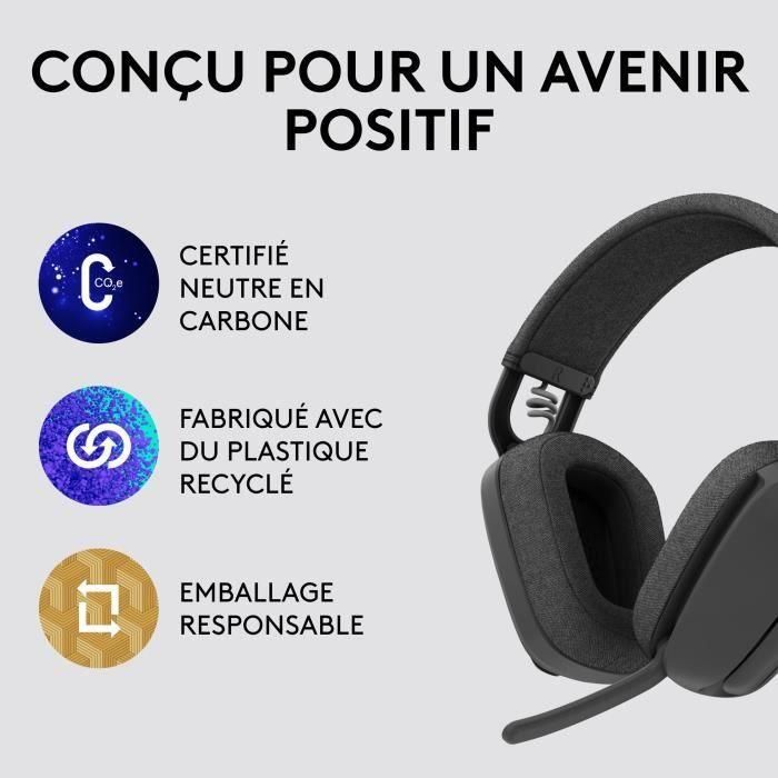 Logitech Zone Vibe 100 Auriculares Inalámbricos Bluetooth con Cancelación de Ruido 4 Logitech Zone Vibe 100 Auriculares Inalámbricos Bluetooth con Cancelación de Ruido 4