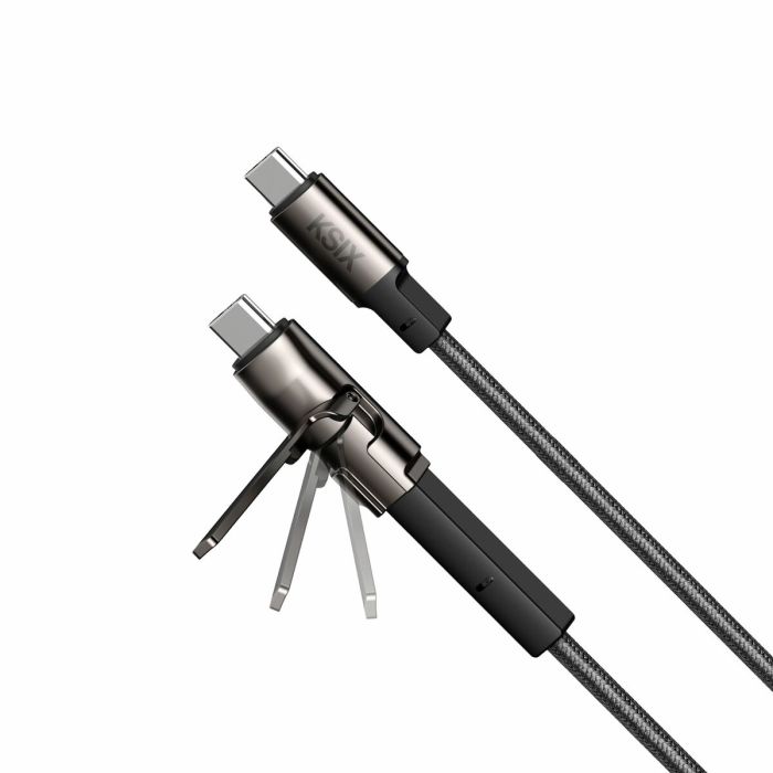 Cable USB KSIX Negro 1 m