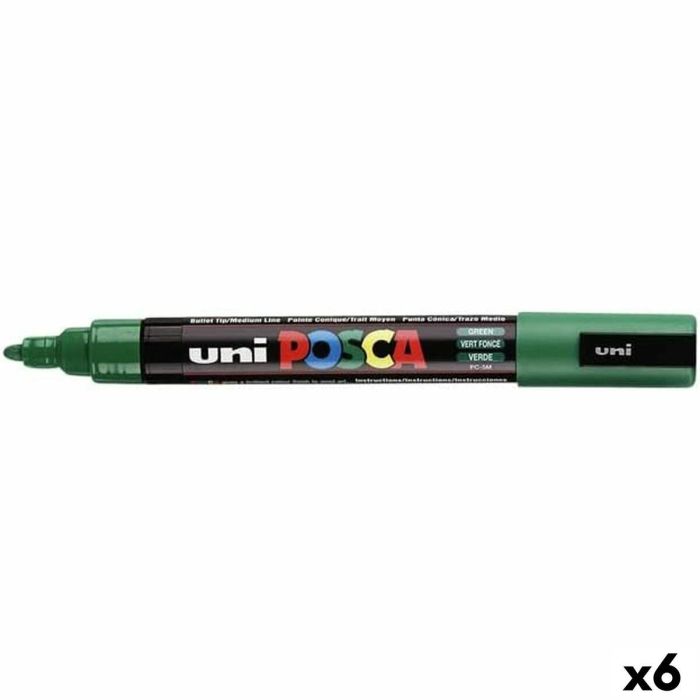 Rotuladores POSCA PC-5M Verde (6 Unidades) 0 Rotuladores POSCA PC-5M Verde (6 Unidades) 0