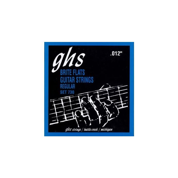 GHS Juego Cuerdas Guitarra Eléctrica Briteflats Regular 12-54
